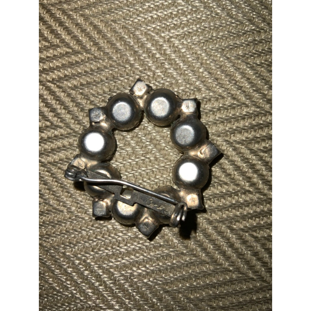 Cora Silver Iridescent Rhinestone Brooch One Size - Picture 8 of 8
